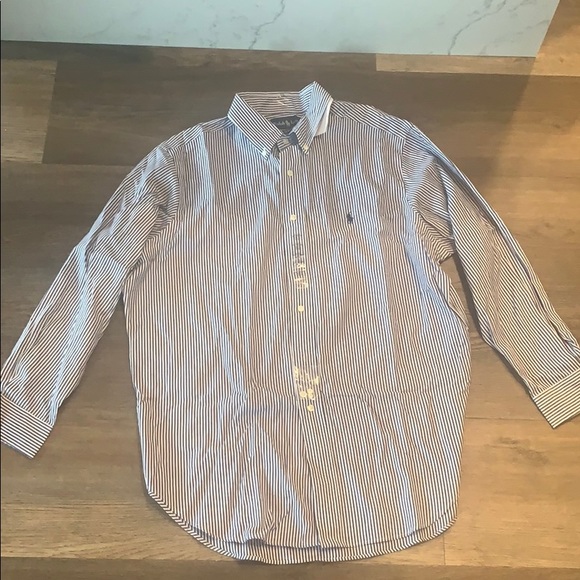 Ralph Lauren Striped Classic Fit Button Down Shirt - Picture 2 of 3